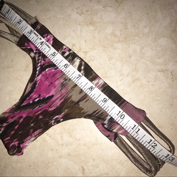 EUC 💜 Pink + Brown Swim Bikini - Picture 6 of 7